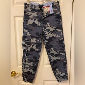Camouflage Cargo Pants - Blue/Gray/Black